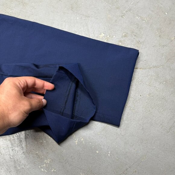 SAND Dress Pants Vitale Barberis Canonico Wool & Mohair Trousers Blue 38x32 - Picture 8 of 11